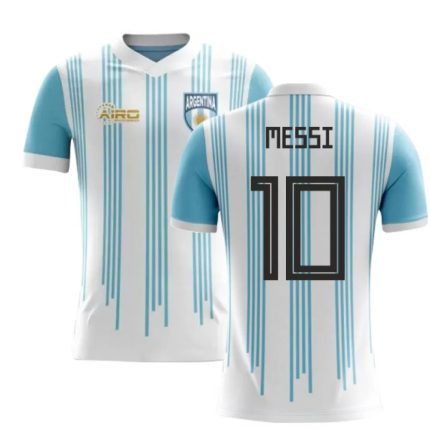 2025-2026 Argentina Home Concept Football Shirt (Messi 10) - Kids