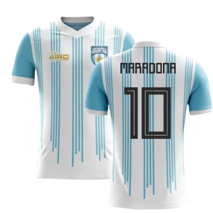 2025-2026 Argentina Home Concept Football Shirt (Maradona 10) - Kids