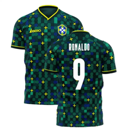 Brazil 2025-2026 Third Concept Football Kit (Libero) (RONALDO 9)