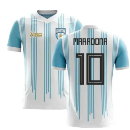 2025-2026 Argentina Home Concept Football Shirt (Maradona 10)