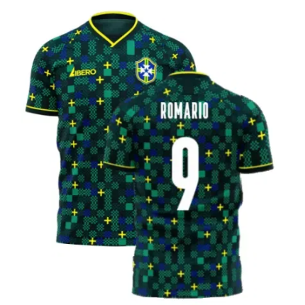 Brazil 2025-2026 Third Concept Football Kit (Libero) (ROMARIO 9)