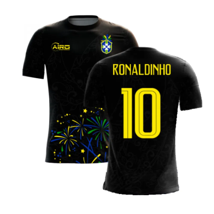 2025-2026 Brazil Third Concept Football Shirt (Ronaldinho 10)