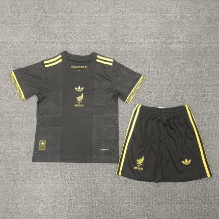 Mexico Third Away Kids Soccer Jerseys Kit 2025 - Gold Cup